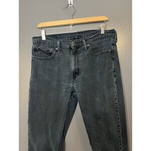 Levis 511 Jeans Mens 34x34 Black Slim Straight Stretch Denim Charcoal Wash